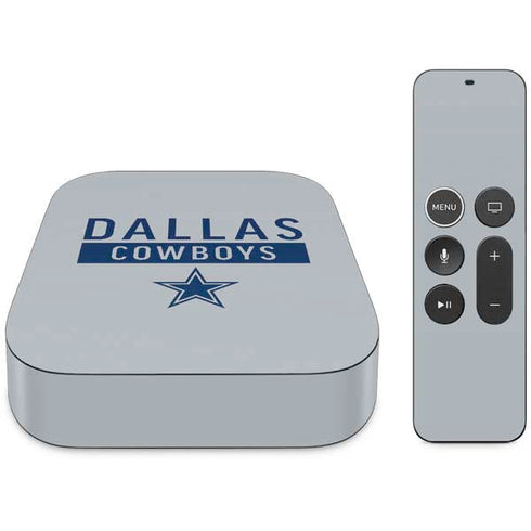 NFL Dallas Cowboys Silver Performance Series Apple TV Skin