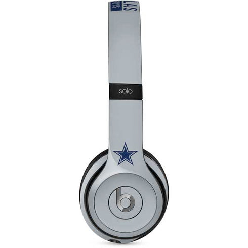 NFL Dallas Cowboys Silver Performance Series Beats Solo 2 Wired Skin
