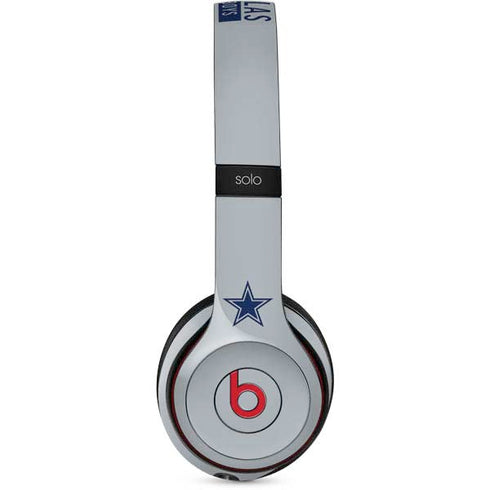 NFL Dallas Cowboys Silver Performance Series Beats Solo 2 Wireless Skin