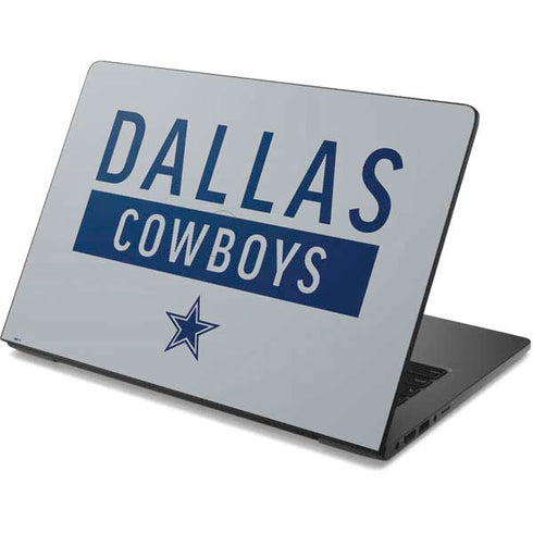 NFL Dallas Cowboys Silver Performance Series Dell Chromebook Skin