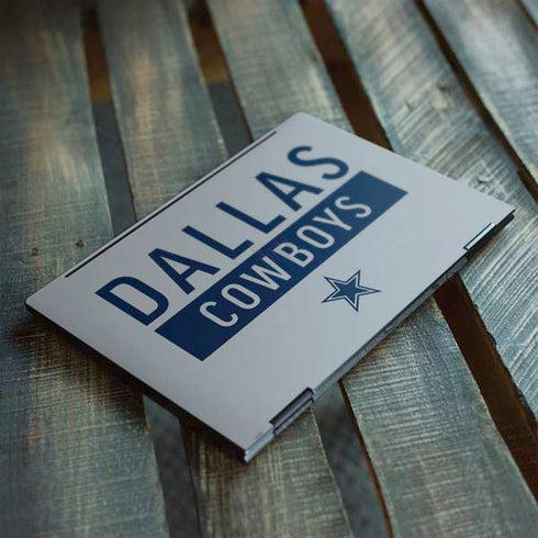 NFL Dallas Cowboys Silver Performance Series HP Envy Skin