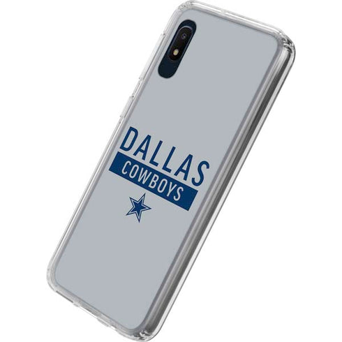 NFL Dallas Cowboys Silver Performance Series Galaxy A10e Clear Case