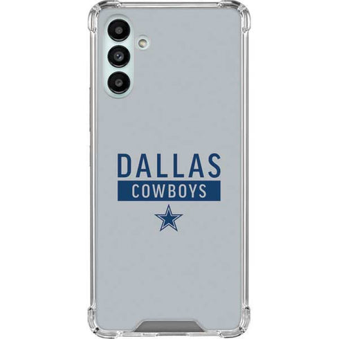 NFL Dallas Cowboys Silver Performance Series Galaxy A13 5G Clear Case