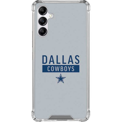 NFL Dallas Cowboys Silver Performance Series Galaxy A14 5G Clear Case