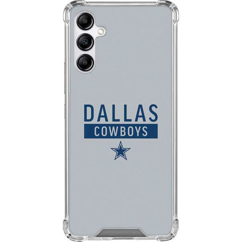 NFL Dallas Cowboys Silver Performance Series Galaxy A15 5G Clear Case