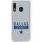 NFL Dallas Cowboys Silver Performance Series Galaxy A20 Clear Case