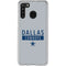 NFL Dallas Cowboys Silver Performance Series Galaxy A21 Clear Case
