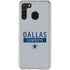 NFL Dallas Cowboys Silver Performance Series Galaxy A21 Clear Case