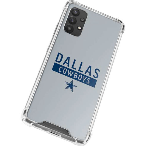 NFL Dallas Cowboys Silver Performance Series Galaxy A32 5G Clear Case