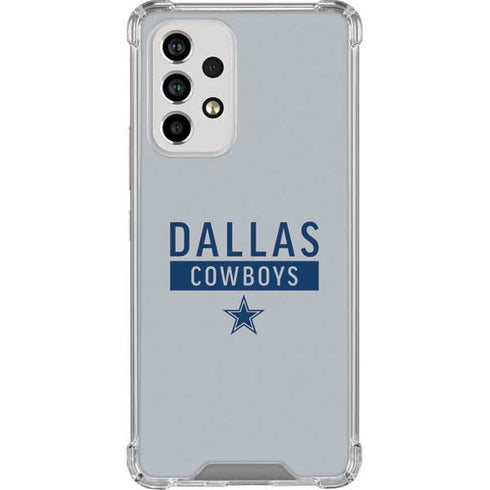 NFL Dallas Cowboys Silver Performance Series Galaxy A53 5G Clear Case