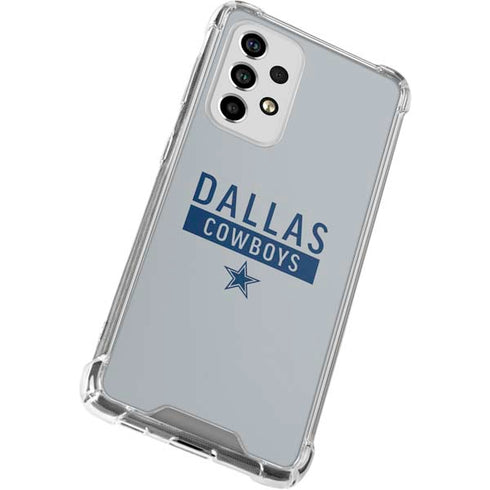 NFL Dallas Cowboys Silver Performance Series Galaxy A53 5G Clear Case