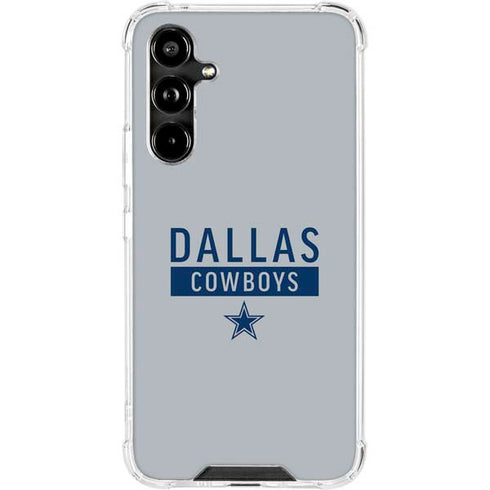 NFL Dallas Cowboys Silver Performance Series Galaxy A54 5G Clear Case