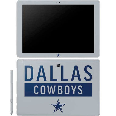 NFL Dallas Cowboys Silver Performance Series Galaxy Book 12in Skin
