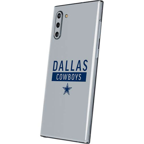 NFL Dallas Cowboys Silver Performance Series Galaxy Note 10 Skin