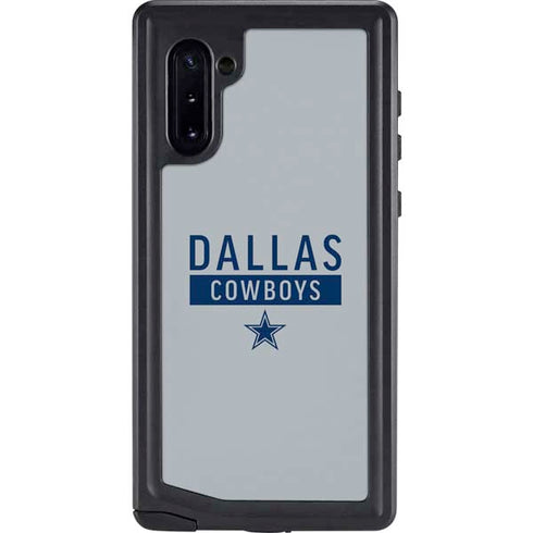 NFL Dallas Cowboys Silver Performance Series Galaxy Note 10 Waterproof Case