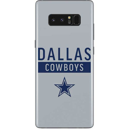 NFL Dallas Cowboys Silver Performance Series Galaxy Note 8 Skin