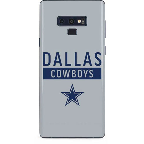 NFL Dallas Cowboys Silver Performance Series Galaxy Note 9 Skin