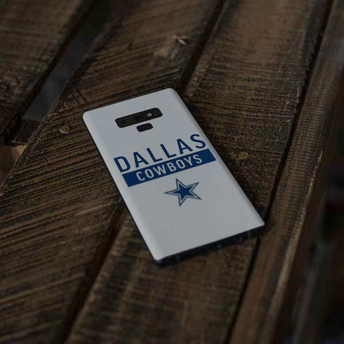 NFL Dallas Cowboys Silver Performance Series Galaxy Note 9 Skin