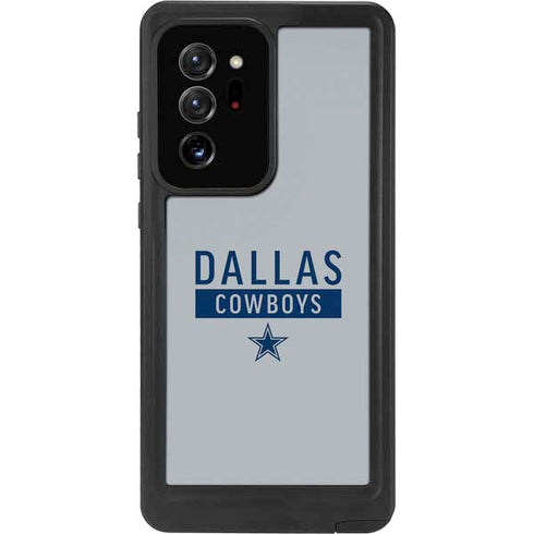 NFL Dallas Cowboys Silver Performance Series Galaxy Note20 Ultra 5G Waterproof Case