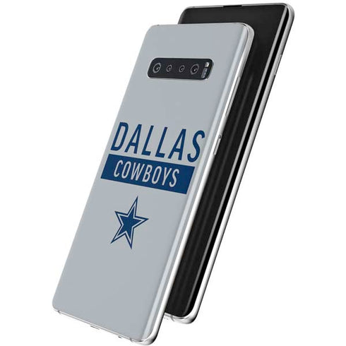 NFL Dallas Cowboys Silver Performance Series Galaxy S10 Plus Skin
