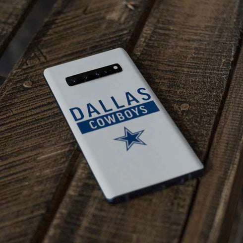 NFL Dallas Cowboys Silver Performance Series Galaxy S10 Plus Skin