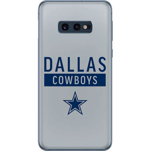 NFL Dallas Cowboys Silver Performance Series Galaxy S10e Skin