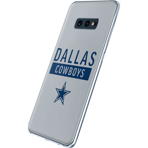 NFL Dallas Cowboys Silver Performance Series Galaxy S10e Skin