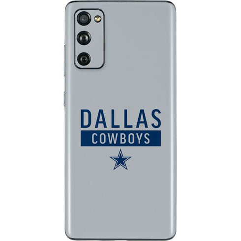 NFL Dallas Cowboys Silver Performance Series Galaxy S20 Fan Edition Skin