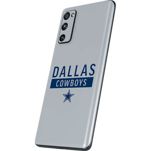 NFL Dallas Cowboys Silver Performance Series Galaxy S20 Fan Edition Skin