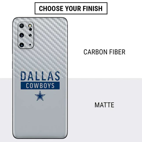 NFL Dallas Cowboys Silver Performance Series Galaxy S20 Plus Skin
