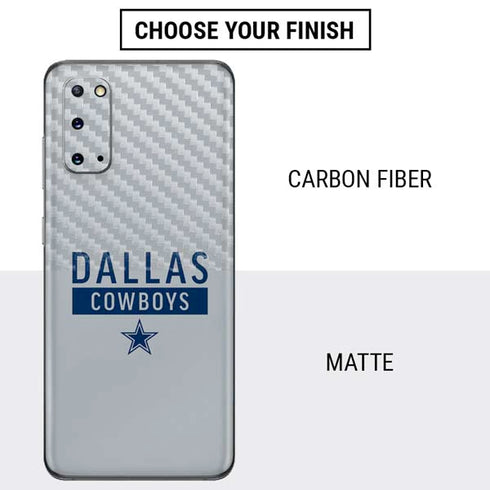 NFL Dallas Cowboys Silver Performance Series Galaxy S20 Skin