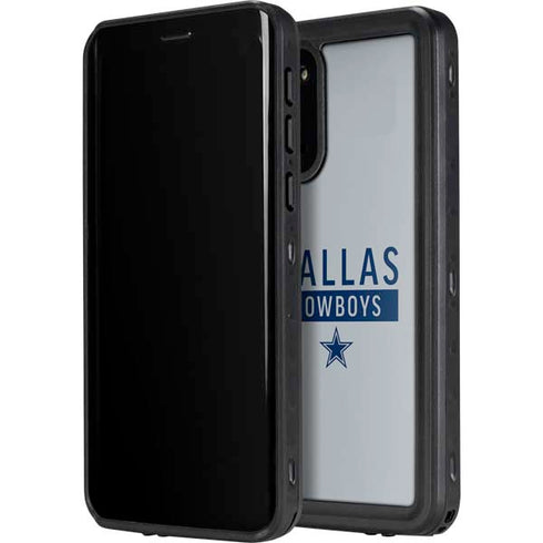 NFL Dallas Cowboys Silver Performance Series Galaxy S20 Waterproof Case