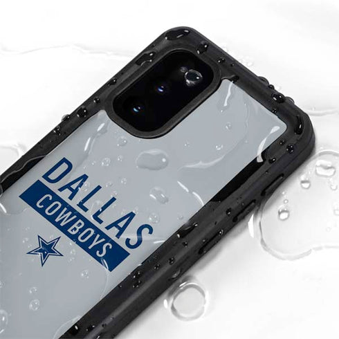 NFL Dallas Cowboys Silver Performance Series Galaxy S20 Waterproof Case