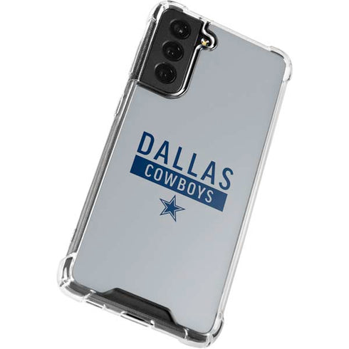 NFL Dallas Cowboys Silver Performance Series Galaxy S21 FE Clear Case