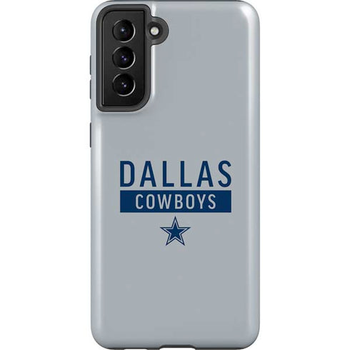 NFL Dallas Cowboys Silver Performance Series Galaxy S21 FE Pro Case