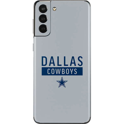 NFL Dallas Cowboys Silver Performance Series Galaxy S21 Plus 5G Skin