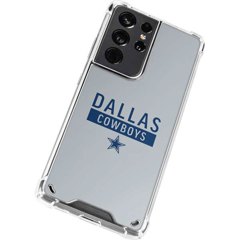 NFL Dallas Cowboys Silver Performance Series Galaxy S21 Ultra 5G Clear Case