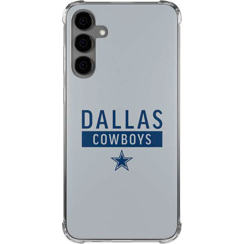 NFL Dallas Cowboys Silver Performance Series Galaxy S24 Plus Clear Case