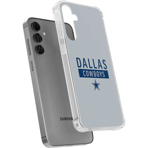 NFL Dallas Cowboys Silver Performance Series Galaxy S24 Plus Clear Case