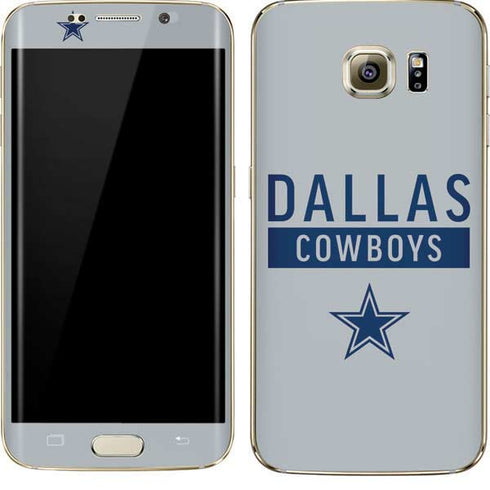 NFL Dallas Cowboys Silver Performance Series Galaxy S7 Edge Skin
