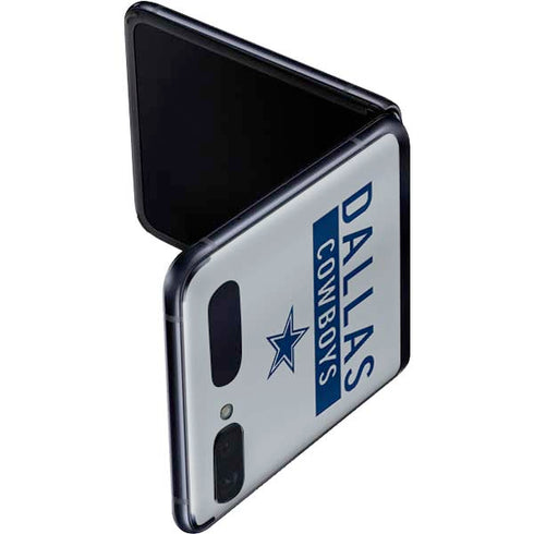 NFL Dallas Cowboys Silver Performance Series Galaxy Z Flip Skin