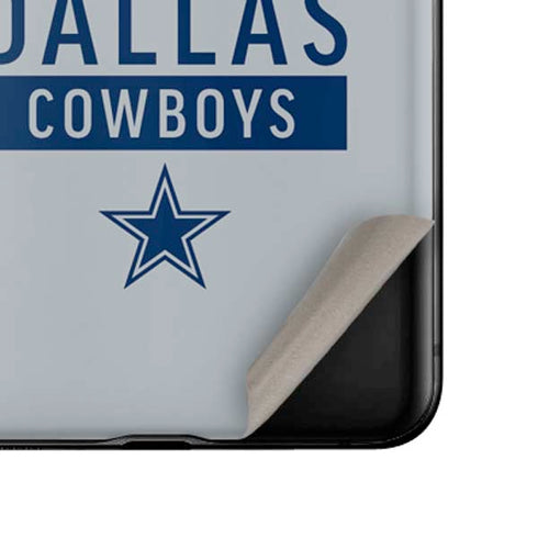 NFL Dallas Cowboys Silver Performance Series Galaxy Z Flip Skin