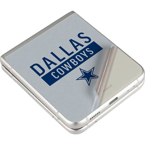 NFL Dallas Cowboys Silver Performance Series Galaxy Z Flip3 5G Skin