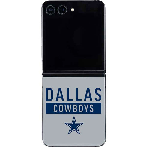 NFL Dallas Cowboys Silver Performance Series Galaxy Z Flip5 5G Skin