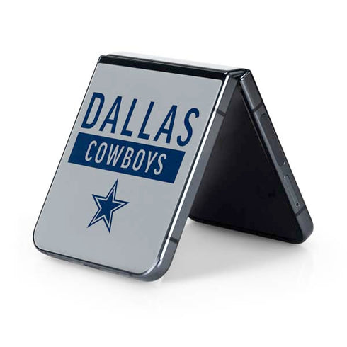 NFL Dallas Cowboys Silver Performance Series Galaxy Z Flip5 5G Skin