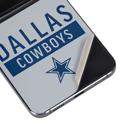 NFL Dallas Cowboys Silver Performance Series Galaxy Z Flip5 5G Skin