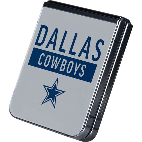 NFL Dallas Cowboys Silver Performance Series Galaxy Z Flip5 5G Skin