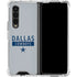 NFL Dallas Cowboys Silver Performance Series Galaxy Z Fold4 5G Clear Case