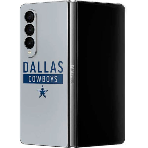 NFL Dallas Cowboys Silver Performance Series Galaxy Z Fold4 5G Skin