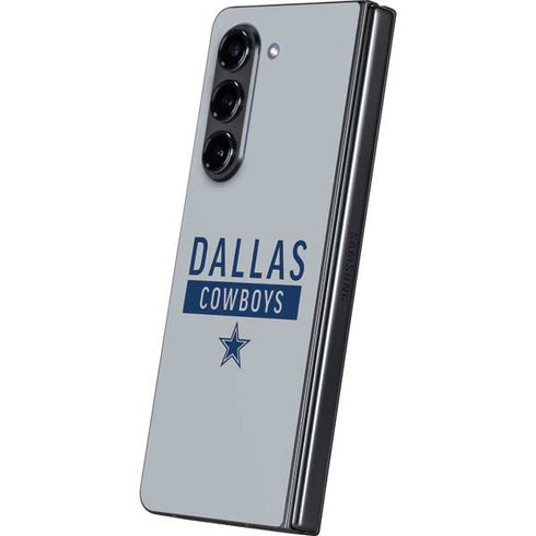 NFL Dallas Cowboys Silver Performance Series Galaxy Z Fold5 5G Skin